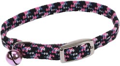 Li'l Pals Elasticized Safety Kitten Collar with Reflective Threads, Neon Pink