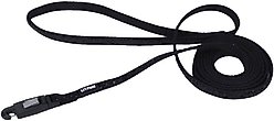 Li'l Pals Glitter Overlay Dog Leash, Black Sparkles, 6-ft long, 3/8-in wide