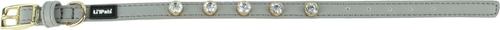 Show full view: Li'l Pals Jeweled Nylon Standard Dog Collar, Grey, Petite Small: 8 to 10-in neck, 3/8-in wide slide 3 of 5