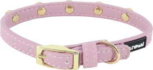 Show full view: Li'l Pals Jeweled Nylon Standard Dog Collar, Lilac, Petite X-Small: 6 to 8-in neck, 3/8-in wide slide 2 of 5