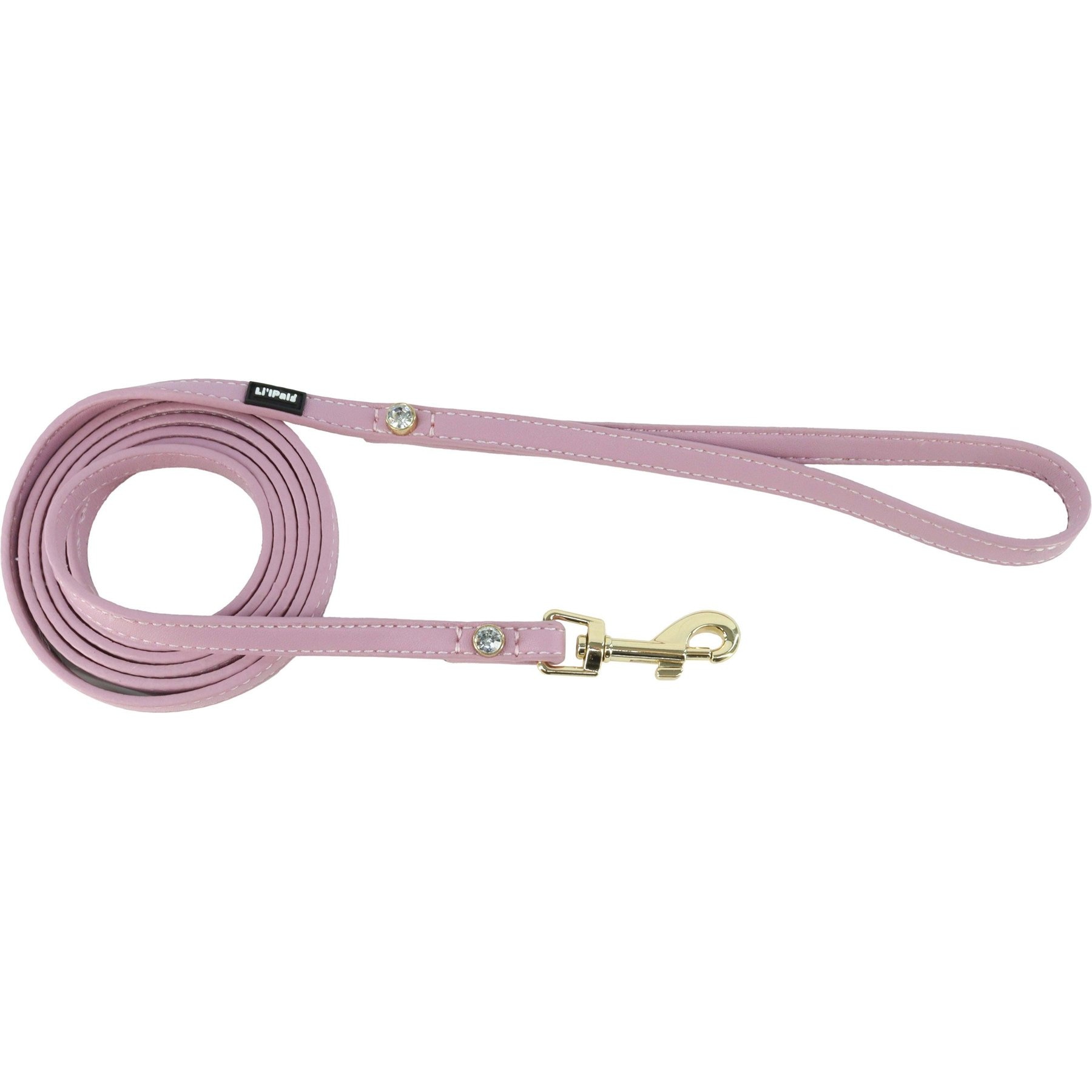 Li'l Pals Jeweled Standard Dog Leash, Petite: 6-ft long, 3/8-in wide, Lilac