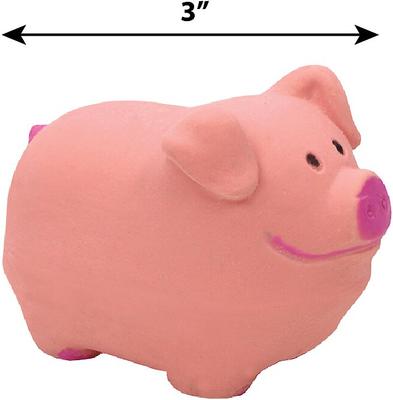 Show full view: Li'l Pals Latex Pig Dog Toy slide 2 of 3