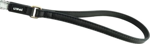 Show full view: Li'l Pals Marbled Canvas Overlay Standard Dog Leash, Petite: 6-ft long, 3/8-in wide, Black slide 2 of 2