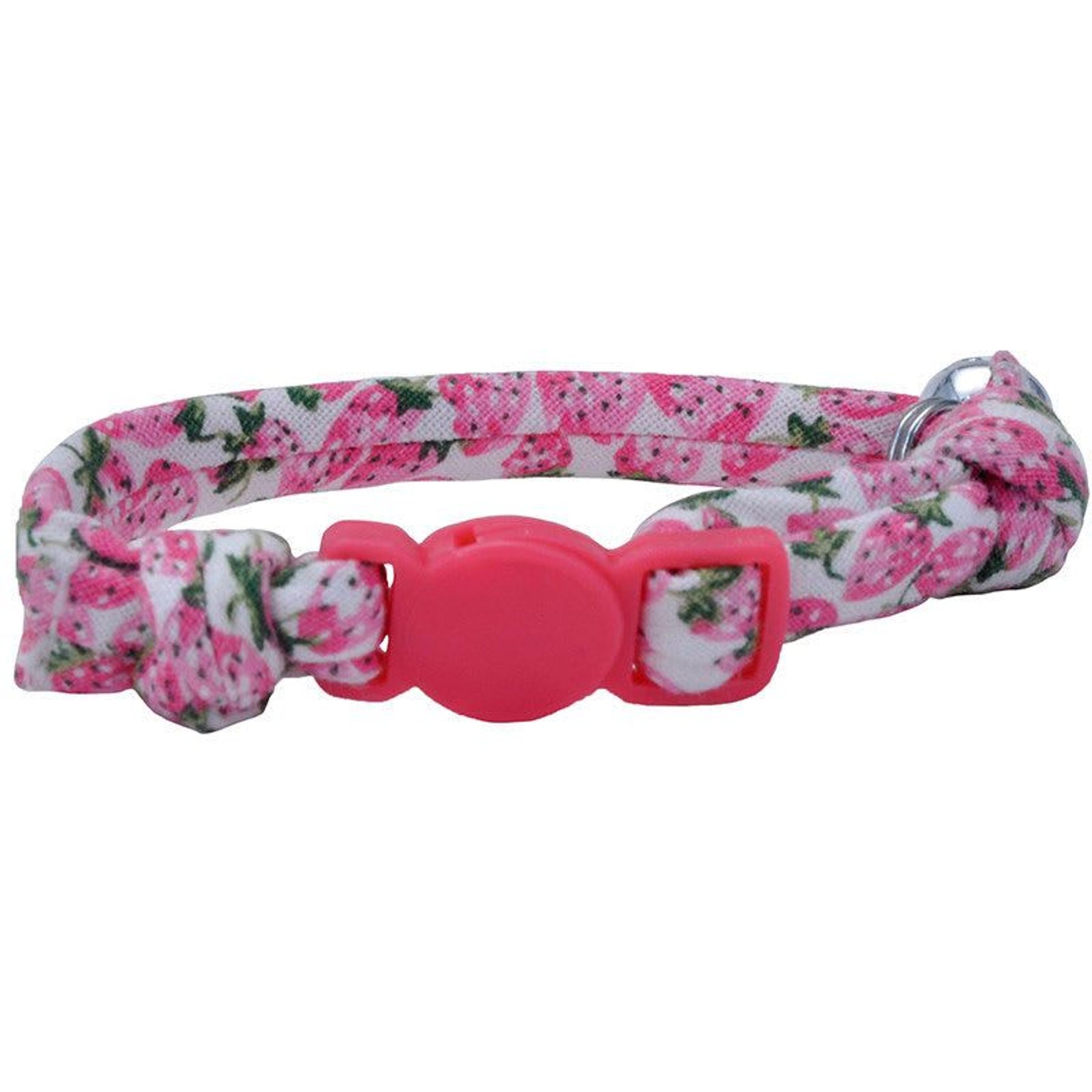 Li'l Pals Round Kitten Collar, Strawberries