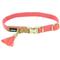 Show in main carousel: Li'l Pals Woven Nylon Standard Dog Collar with Tassel, Pink, Petite X-Small: 6 to 8-in neck, 3/8-in wide slide 1 of 3