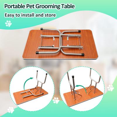 Show full view: Lil' Paw Stainless Steel Dog Grooming Table with Adjustable Arm & Clamp, Black, 46-in slide 6 of 8