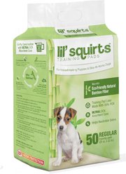 Lil' Squirts Bamboo Training Pads, Regular, 50 count slide 1 of 9