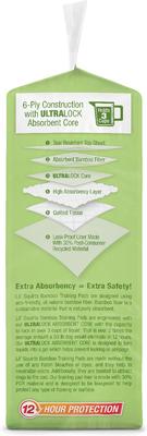 Show full view: Lil' Squirts Bamboo Training Pads, Regular, 50 count slide 3 of 10