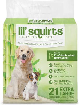 Show full view: Lil' Squirts Bamboo Training Pads, X-Large, 21 count slide 3 of 11