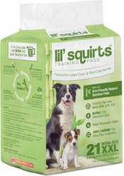Lil' Squirts Bamboo Training Pads, XX-Large, 21 count
