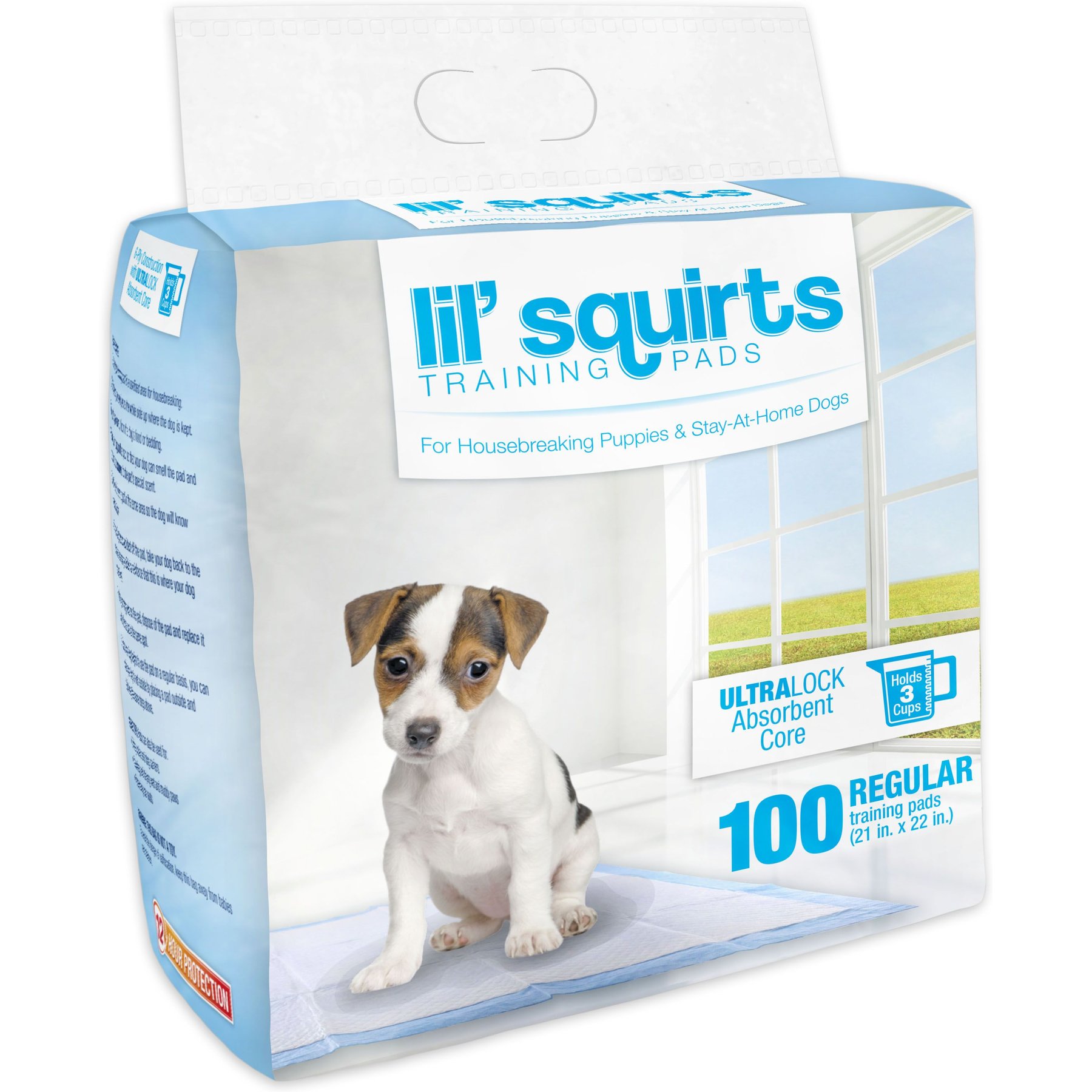 Lil' Squirts Dog Training Pads, Regular, 100 count