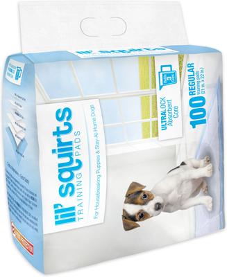 Show full view: Lil' Squirts Dog Training Pads, Regular, 100 count slide 2 of 4