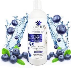 Lillian Ruff Berry Blue Brightening Dog & Cat Face & Body Wash, 16-fl oz bottle