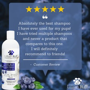 Lillian Ruff Berry Blue Brightening Dog & Cat Face & Body Wash, 16-fl oz bottle