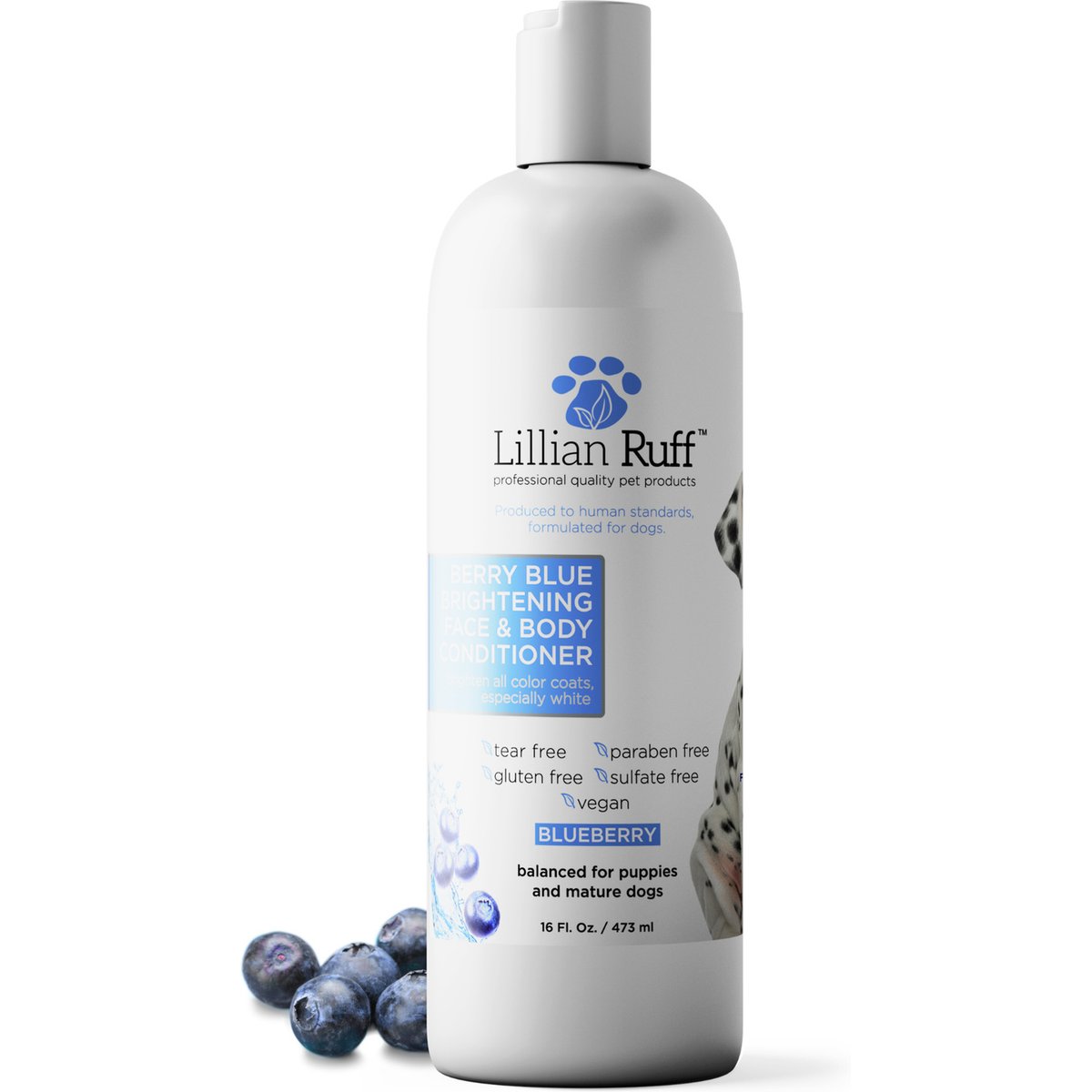 Lillian Ruff Berry Blue Brightening Pet Face & Body Conditioner, 16-fl oz bottle