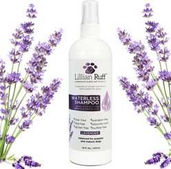 Lillian Ruff Waterless Lavender Dog & Cat Shampoo, 16-fl oz bottle