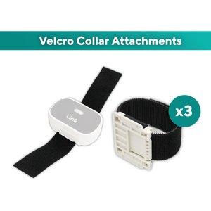 Link My Pet Dog Collar Attachment, Velcro, 3 count