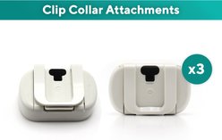 Link My Pet Dog Collar Attachment, White, 3 count