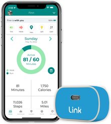 Link My Pet Dog GPS & Activity Tracker with Training Tools & Wrap, Blue