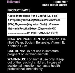 Liquid-Vet Calm & Content Support Unflavored Liquid Calming Supplement for Dogs, 8-oz bottle, 2 count slide 2 of 4