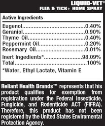 Liquid-Vet Flea & Tick+ Home Spray for Dog & Cats, 16-fl oz bottle slide 2 of 3