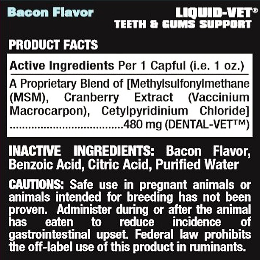Other Half Bacon Flavor Dog Dental Supplement, 45 scoops