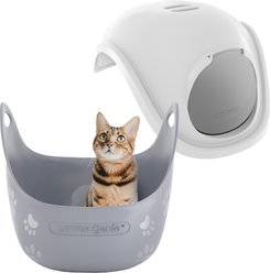 Litter Genie Cat Litter Box + Litter Box Hood