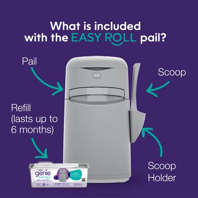 Show full view: Litter Genie Easy Roll Pail Cat Litter Disposal slide 2 of 11