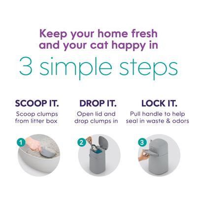 Show full view: Litter Genie Easy Roll Pail Cat Litter Disposal slide 6 of 11