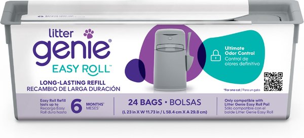 Show full view: Litter Genie Easy Roll Cat Litter Disposal System Litter Pail Refill, 6 month supply slide 1 of 9