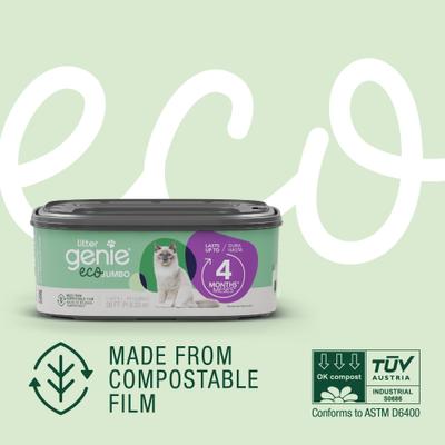 Show full view: Litter Genie Cat Litter Disposal System Jumbo Eco Refill, 28-ft, 4 month supply slide 3 of 10