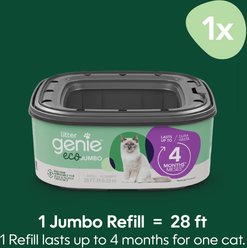 Litter Genie Cat Litter Disposal System Jumbo Eco Refill, 28-ft, 4 month supply slide 2 of 9