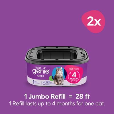 Show full view: Litter Genie Cat Litter Disposal System Jumbo Refill, 56-ft, 8 month supply slide 2 of 12
