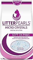 Litter Pearls Micro Crystal Unscented Non-Clumping Crystal Cat Litter, 7-lb bag