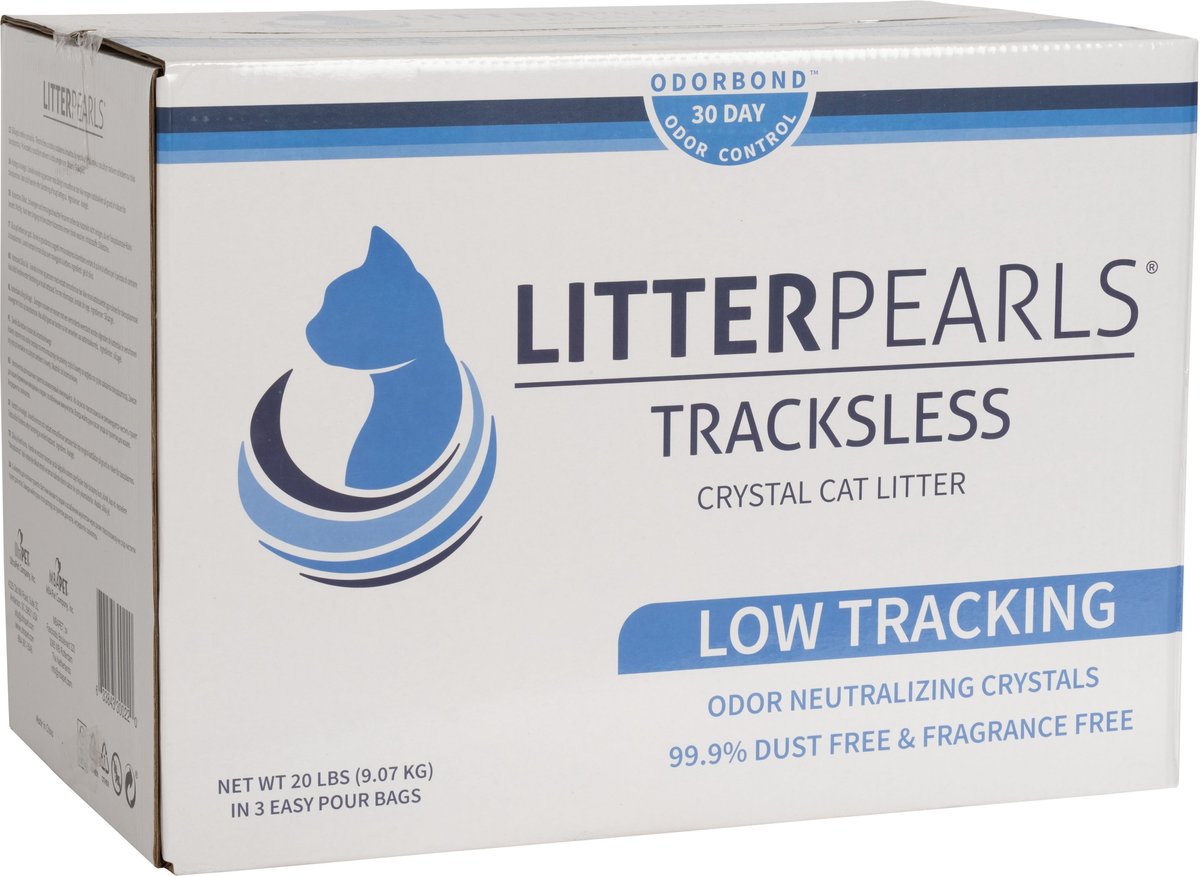 Litter Pearls Tracksless Unscented Non-Clumping Crystal Cat Litter