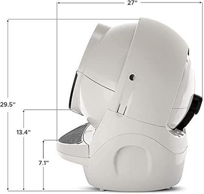 Show full view: Litter-Robot 3 WiFi Enabled Automatic Self-Cleaning Cat Litter Box, Beige slide 3 of 12