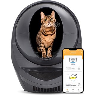 Litter-Robot 3 WiFi Enabled Automatic Self-Cleaning Cat Litter Box, Grey slide 1 of 9