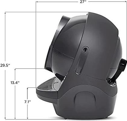 Show full view: Litter-Robot 3 WiFi Enabled Automatic Self-Cleaning Cat Litter Box, Grey slide 3 of 12