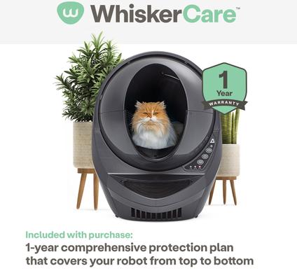 Show full view: Litter-Robot 3 WiFi Enabled Automatic Self-Cleaning Cat Litter Box, Grey slide 8 of 12