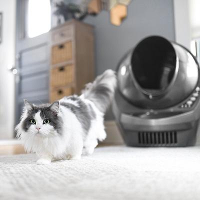 Show full view: Litter-Robot 3 WiFi Enabled Automatic Self-Cleaning Cat Litter Box, Grey slide 9 of 12