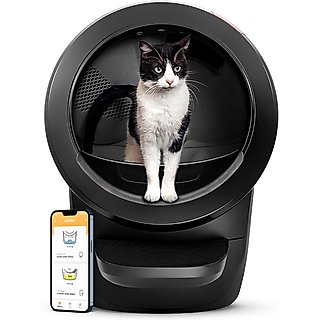Litter-Robot 4 Automatic Self-Cleaning Cat Litter Box, Black slide 1 of 6