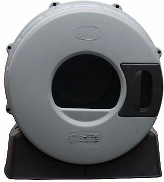 Show full view: Litter Spinner Cat Litter Box for Small Cats, Recycled Gray slide 3 of 8