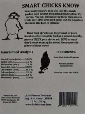Show full view: Little Farmer Products Bug-A-Licious Chicken Treats, 3-lb bag slide 5 of 6