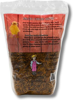Show full view: Little Farmer Products Good Deal Grubs Black Soldier Fly Larvae Chicken Treat, 1-lb bag slide 2 of 8