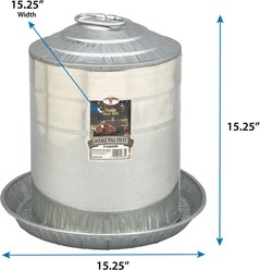 Little Giant Double Wall Metal Poultry Fount, 5-gal slide 2 of 2