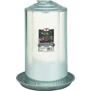 Little Giant Double Wall Metal Poultry Fount, 8-gal