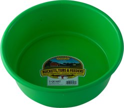 Little Giant Duraflex Pan Cattle Feeder, Lime Green, 5-qt
