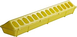 Little Giant Flip-Top Poultry Ground Feeder, Yellow