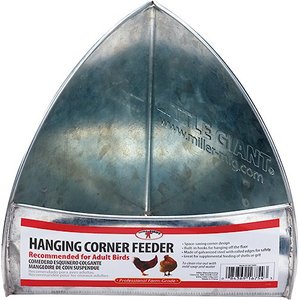 Little Giant Galvanized Hanging Corner Poultry Feeder