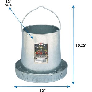 Little Giant Hanging Metal Poultry Feeder, 12-lb